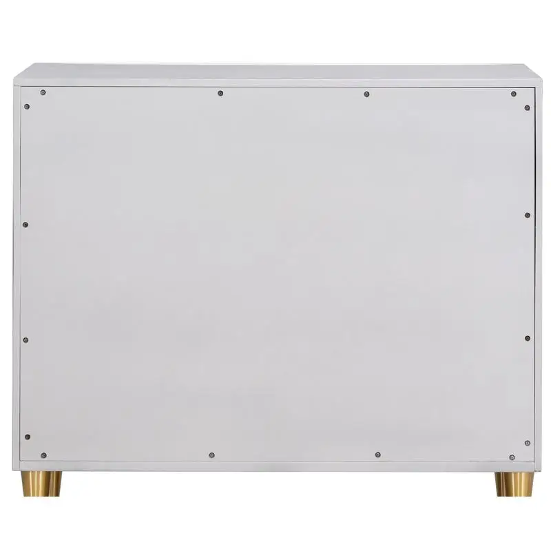 خزانة وحدة تحكم بلمسة نهائية فضية وشمبانيا معدنية - حل تخزين أنيق لغرفة المعيشة أو المدخل، مثالية للمنزل #4