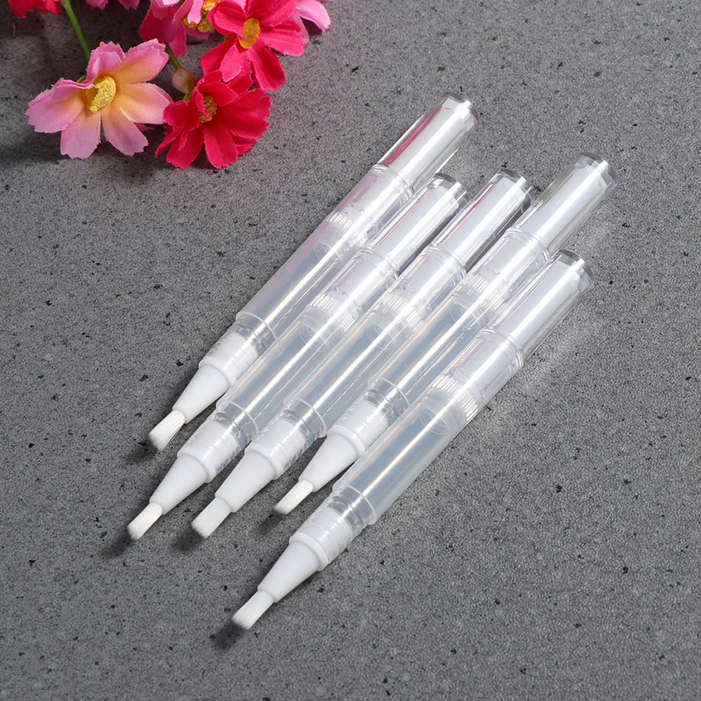 Custom Logo Empty Cuticle Oil Pen 3ml Twist Cosmetic Pen Private Label Own Brand Nail Polish with Applicators Brush Dispenser