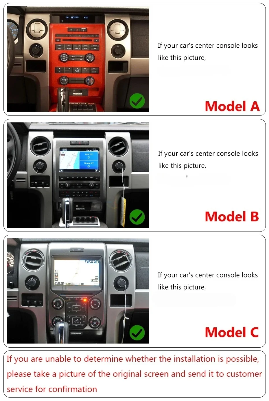 

CarPlay Stereo with AC panel For Ford F150 2009-2014 Android Auto Multimedia Screen Player 4G Car Radio GPS Navigation Bluetooth