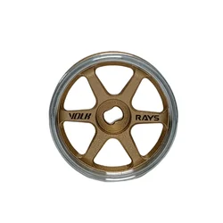 LS Studio LSD 1/28 TE37 MINIZ AWD CNC Wheel (OD 20MM) Gold 2PCS