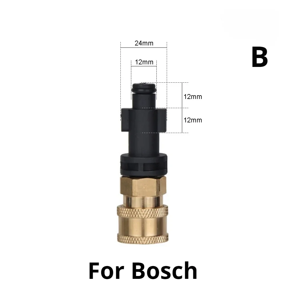 Adaptador de liberación rápida para lavadora a presión de alta resistencia, 1/4 ", para AR Blue Karcher LAVOR Black & Decker Bosch, mejora tu experiencia