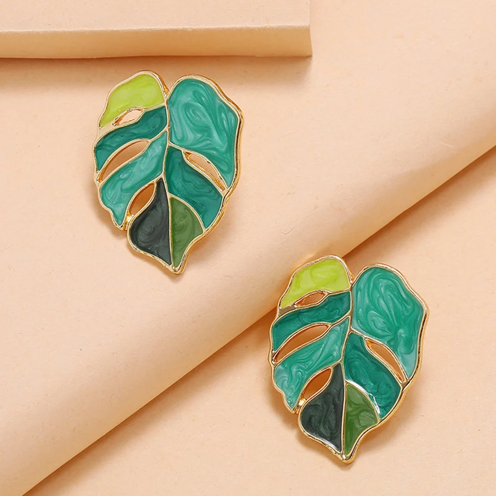 Leaf Earrings Accessories Shape Jewelry Delicate Fashion Alloy Decorations Stud