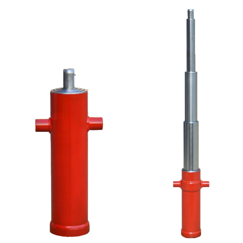 أسطوانة هيدروليكية أداة هيدروليكية ملحقات علوية قابلة للسحب للمركبات الزراعية 3TG-E71*750 نوع الأكمام متعدد الأقسام في اتجاه واحد #2