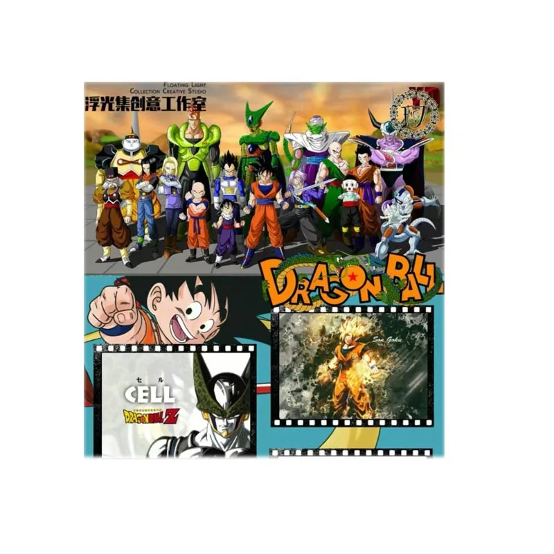 Wholesales  Dragon Ball Collection Cards Floating Light Set A5 Flash Card Trading Kids Toys Cards