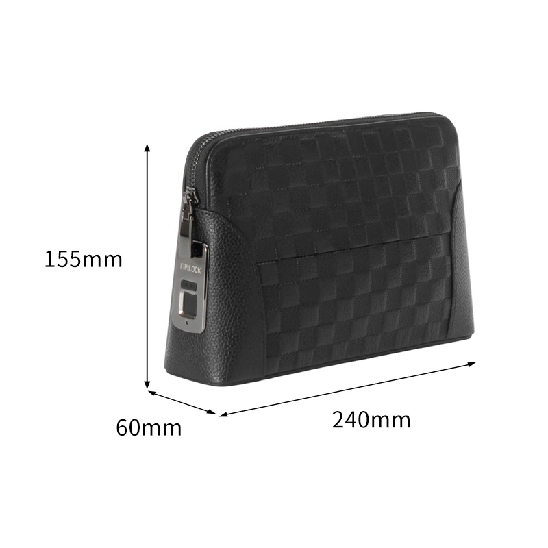 Man`s Fingerprint Lock Handbag Security Lady`s Wallet  Anti-Theft Clutch Bag - Image 2