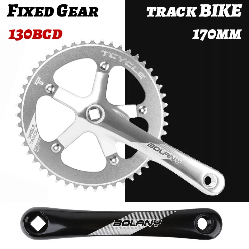 

Шатуны с фиксированным корпусом 170 мм 130 Bcd для гусеничного велосипеда Pixie, серебряные квадратные конические шатуны, набор сверхлегких звездочек с одной короной