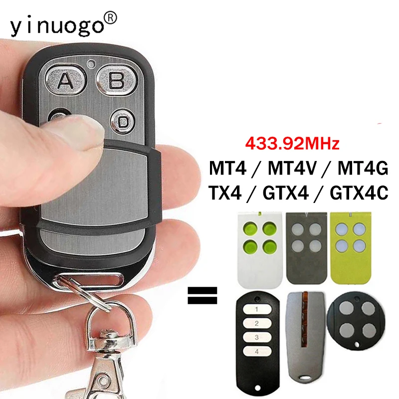 

MOOVO MT4G MT4 MT4V MHOUSE GTX4 TX3 TX4 Gate Remote Control 433.92MHz Rolling Code MHOUSE TX4 Remote Control Garage Door Opener