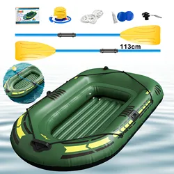 192*113*40cm Portable Inflatable Boat Canoe Inflatable Fishing Kayak Rafting & Fishing Boats Raft With Oars Pump For Adult
