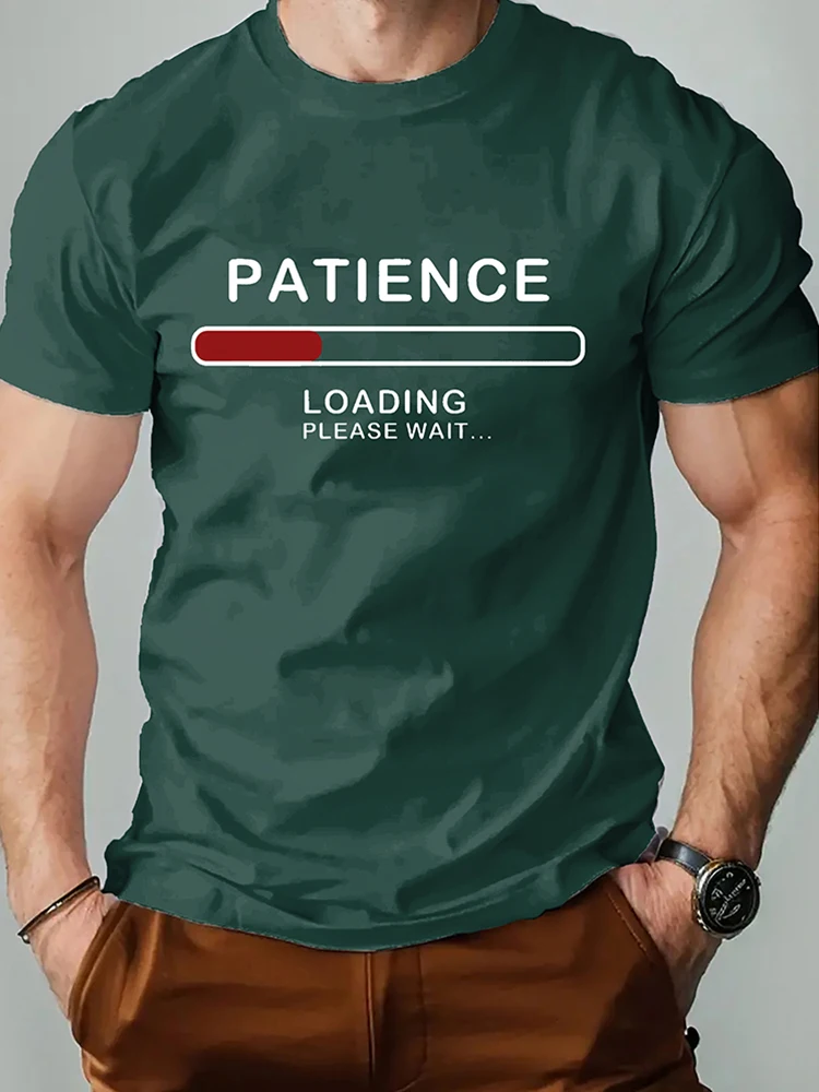 

3D Patterned Printed Men's Fashionable T-shirt Urban Street Style Men's Short-sleeved Top Running And Sports Men's Gym T-shirt