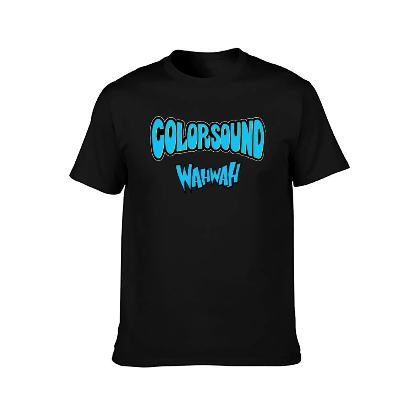 Colorsound wahwah effect T-Shirt Basic Solid Color Short Sleeve Cotton Top T-Shirt