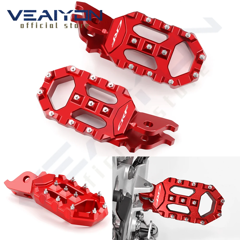 

For CRF 1000L 1100L CRF1000L CRF1100L Africa Twin 2023 2024 Motorcycle accessories Aluminum Foot Pegs Pedals FootRest Footpegs