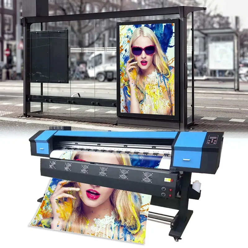 Large Format 1.6m 1.8m 3.2m Inkjet Plotter Xp600 I3200 Eco Solvent Printer Poster Canvas Vinyl Printing Inkjet Printer