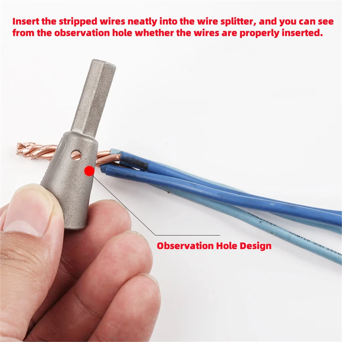 Fast Electric Wire Splitter no Stripping Automatic Universal Electrician Wire Equalizer Carbon Steel Wire Twist Tools 1/5/10Pcs