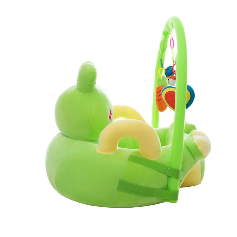 Cute Cartoon Animal Baby Sofa Cradle Support Seat Cover Toddlers Learning To Sit Plush Chair Cushion Cover Toys (without Filler)