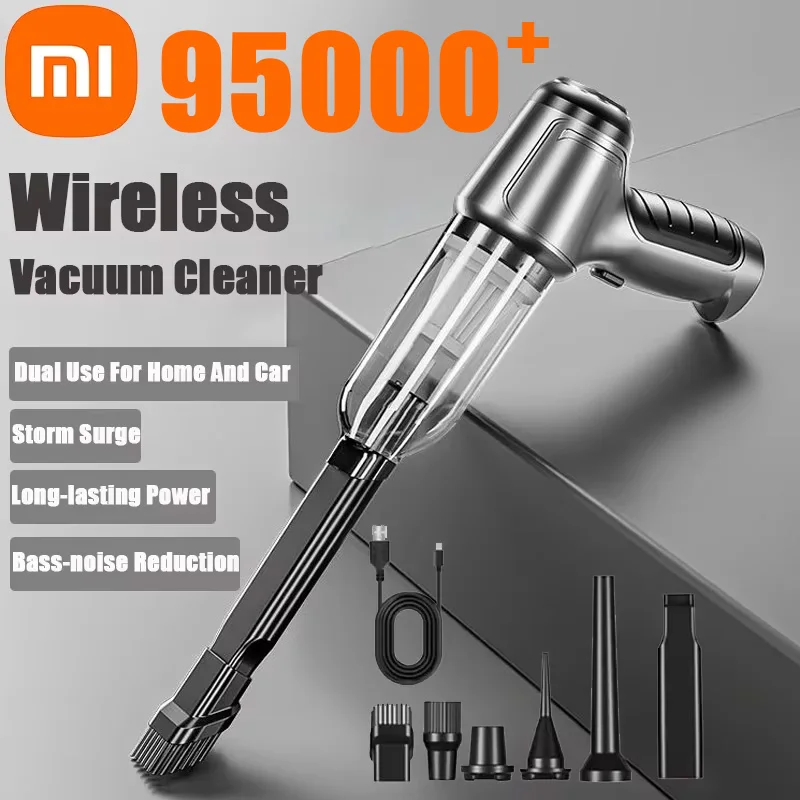 Xiaomi 95000PA Car Vacuum Cleaner Strong Wireless Suction Handheld lower Machine Air Duster Dual Use Vacuum Cleaner Appliance