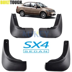 Car Mud Flaps For 2007-2013 Suzuki SX4 4-Door Sedan Mudflaps Splash Guards Mud Flap Mudguards Fender 2008 2009 2010 2011 2012