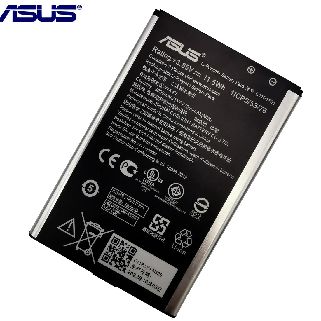 Original ASUS C11P1501 Battery For ASUS ZenFone2 Laser 5.5\