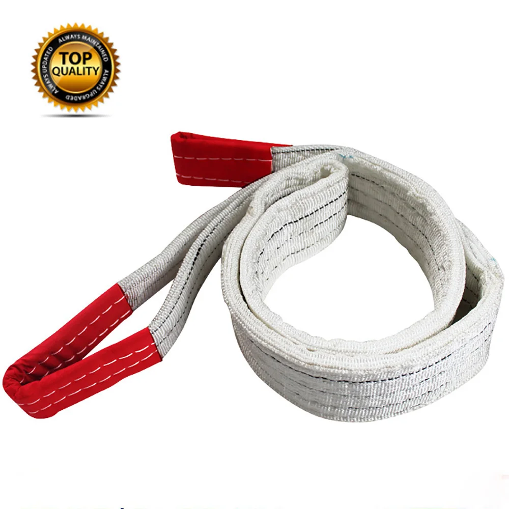 Lifting Belt Sling Crane Hoisting Industrial Hoisting Flat Belt Wear Resistant Trailer Rope 1Tx3M 2Tx2M 2Tx3M 2Tx4M 3Tx2M 3Tx3M