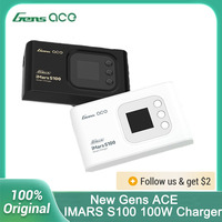 Gens ACE IMars S100 100W G-Tech Smart Charger 2-6S LiPo Battery Balance Charger Discharger For RC FPV Drone Model Airplane