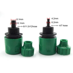 4/7mm 8/11mm Hose Barbed 4/7 Hose Quick Connectors Garden Water Tap Water Drip Irrigation Hose Coupling Gardening Tools