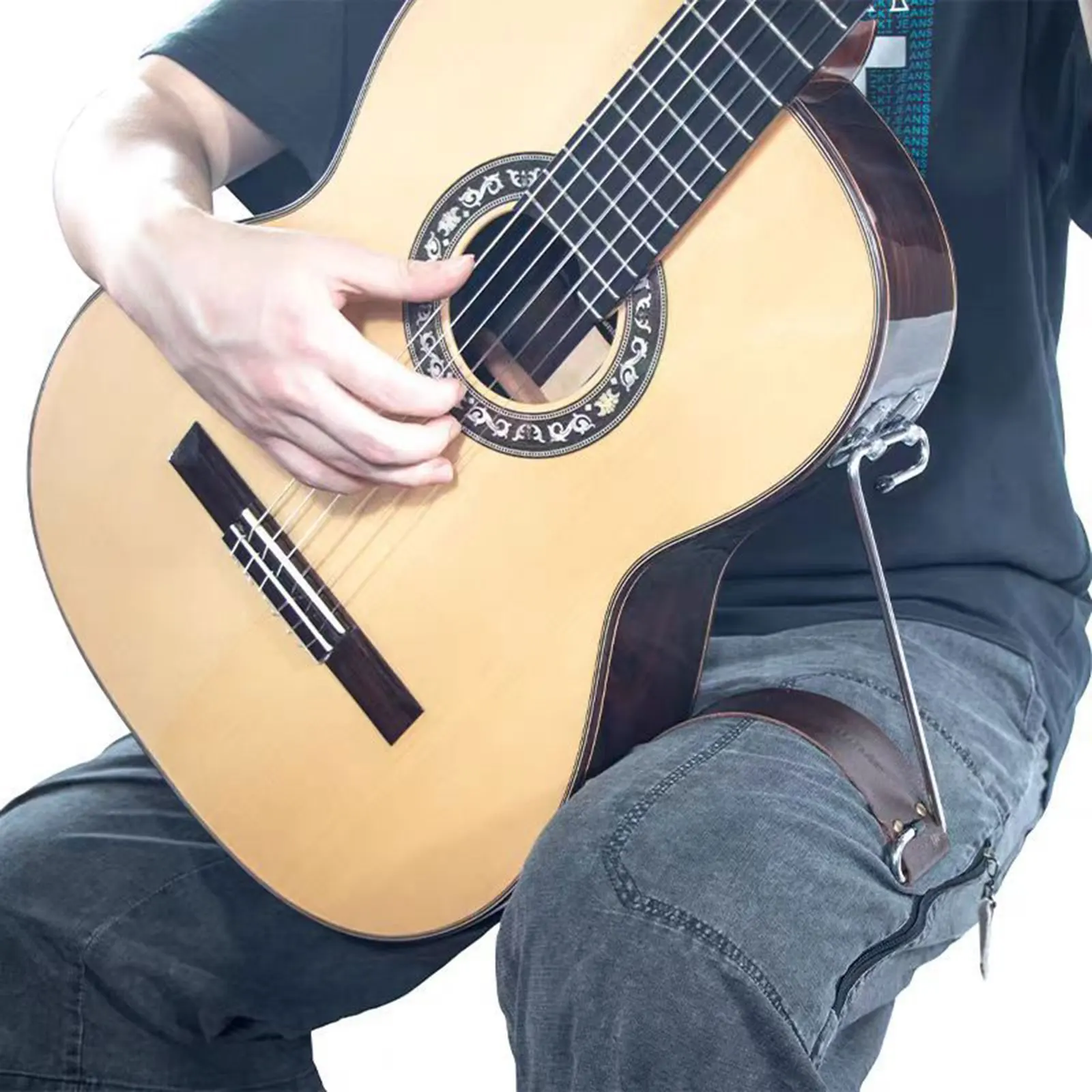 Guitar Rest Leg Support Portable Ergonomic Gift Easy Use Foot Rest Fittings Guitar Holder Accessories Footstool Leg Stand