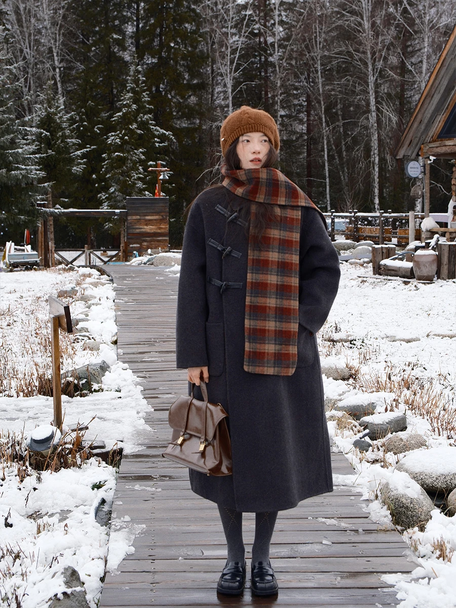 

Double-Sided Woolen Coat Vi Six-In-One Nutcraer 50% Woolen Scarf Included Cisas Sle Thi Winter Outerwear for Young ...