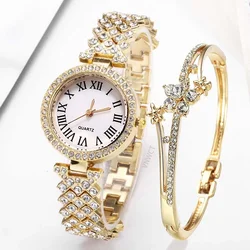 Montre-bracelet à quartz avec biscuits pour femme, bracelet fleur porte-bonheur, ceinture en acier Love, montre de luxe à la mode