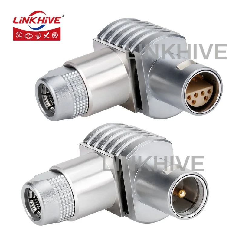 

Compatible LEMO FLA Elbow Plug 0B/1B/2B 2 3 4 5 6 7 8 10 250 275 Pin Coaxial/Mutipole Half-moon Positioning Circular Connector