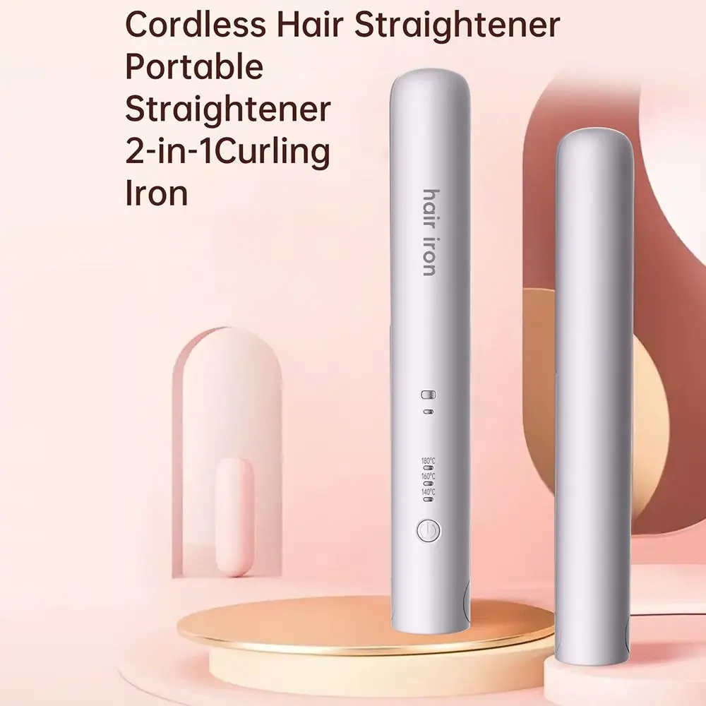 

Wireless Hair Straightening Mini Improve Frizzy Hair Hair Curler Fast Heating Small Power Bangs Straightener