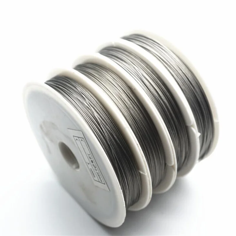1 Roll/lots 0.3-0.7mm Resistant Strong Line Stainless Steel Wire   For Diy Jewelry Making Jewelry Finding Accessories