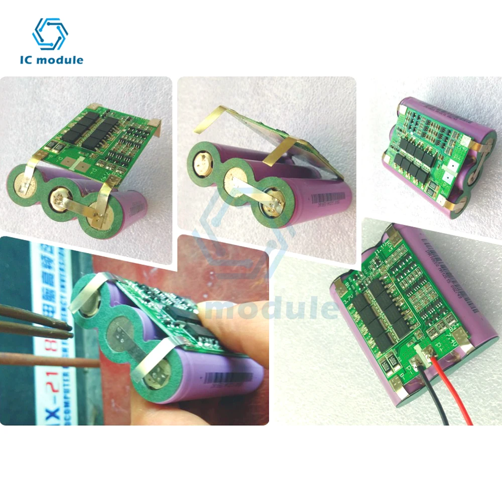 Battery Protection Board BMS 3S 12V 40A Lithium Battery Charger Protection Board BMS PCB Board with Balance Charging