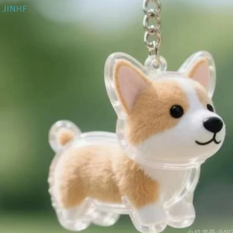 

Transparent DIY Handmade Pet Hair Keychain Dog Shape Pet Hair Storage Box Backpack Decor Accessories Souvenir Collection Gift