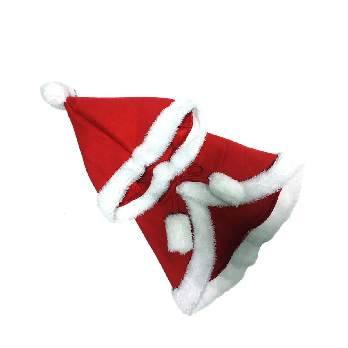 

Dog Cat Hooded Cape Red Size L Xl Winter Christmas Clothing Warm Adorable Pet Costume Cloak Outdoor Walking Running