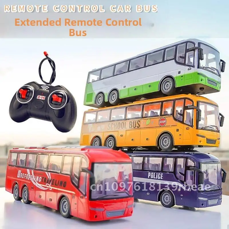 

Large Size RC Bus Toy for Children Remote Control Double Decker Electric Car Model with Lights Boy Charging Gift