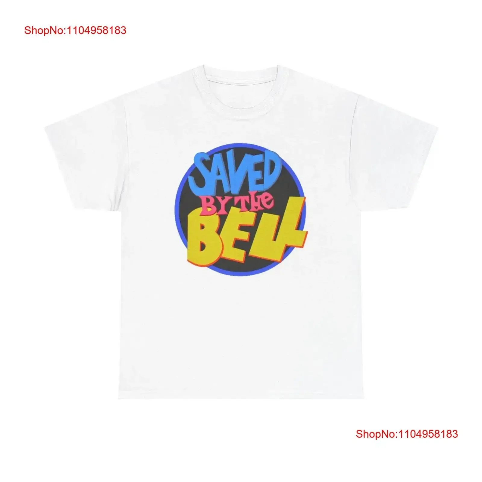 

Saved By The Bell T Shirt Vintage Tv 90s Heavy Cotton vintage Washed Top For Everyday Wear fashion Stretched Breathable