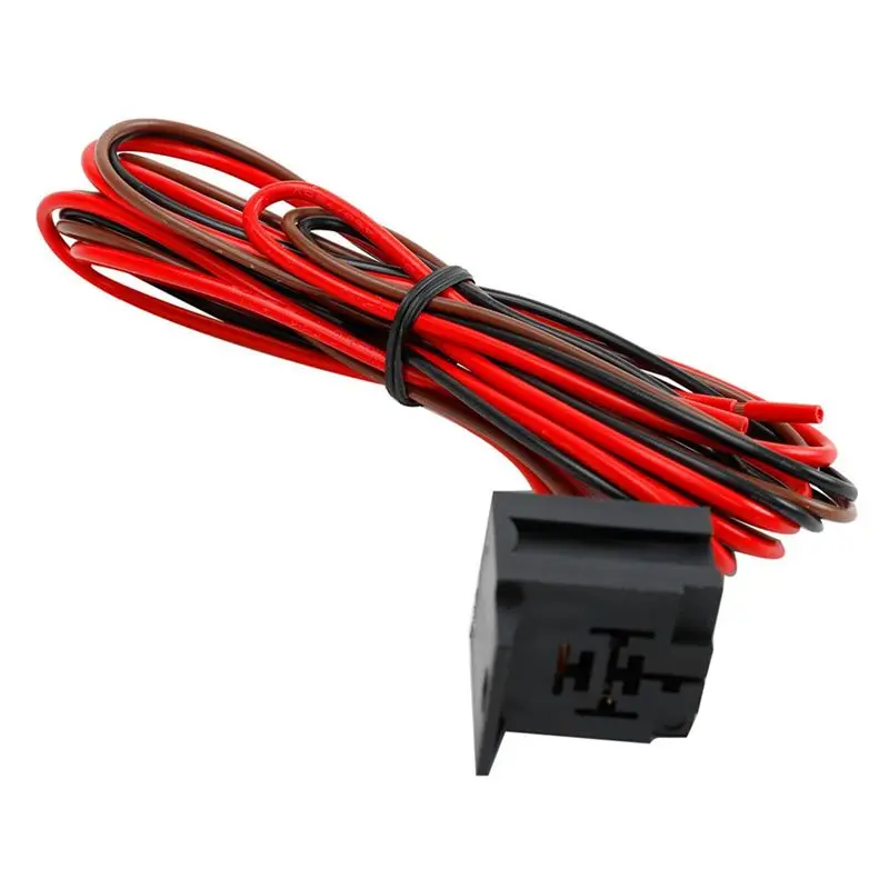 11-12V Electric Radiator Fan Thermostat Controller Kit Cooling Fan Wiring Relay Wire Kit for Car Truck