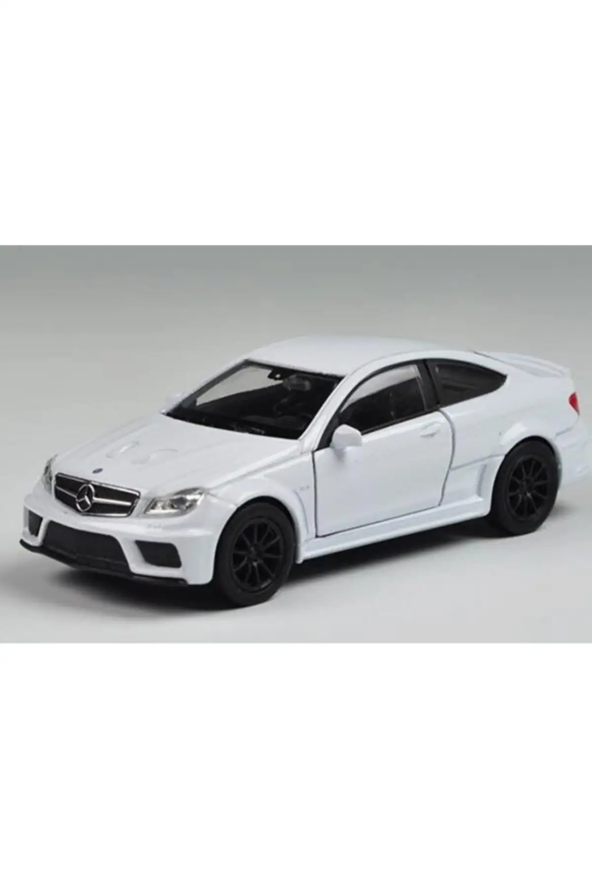 Benz C 63 Amg Die Cast Metal Original Licensed Car White