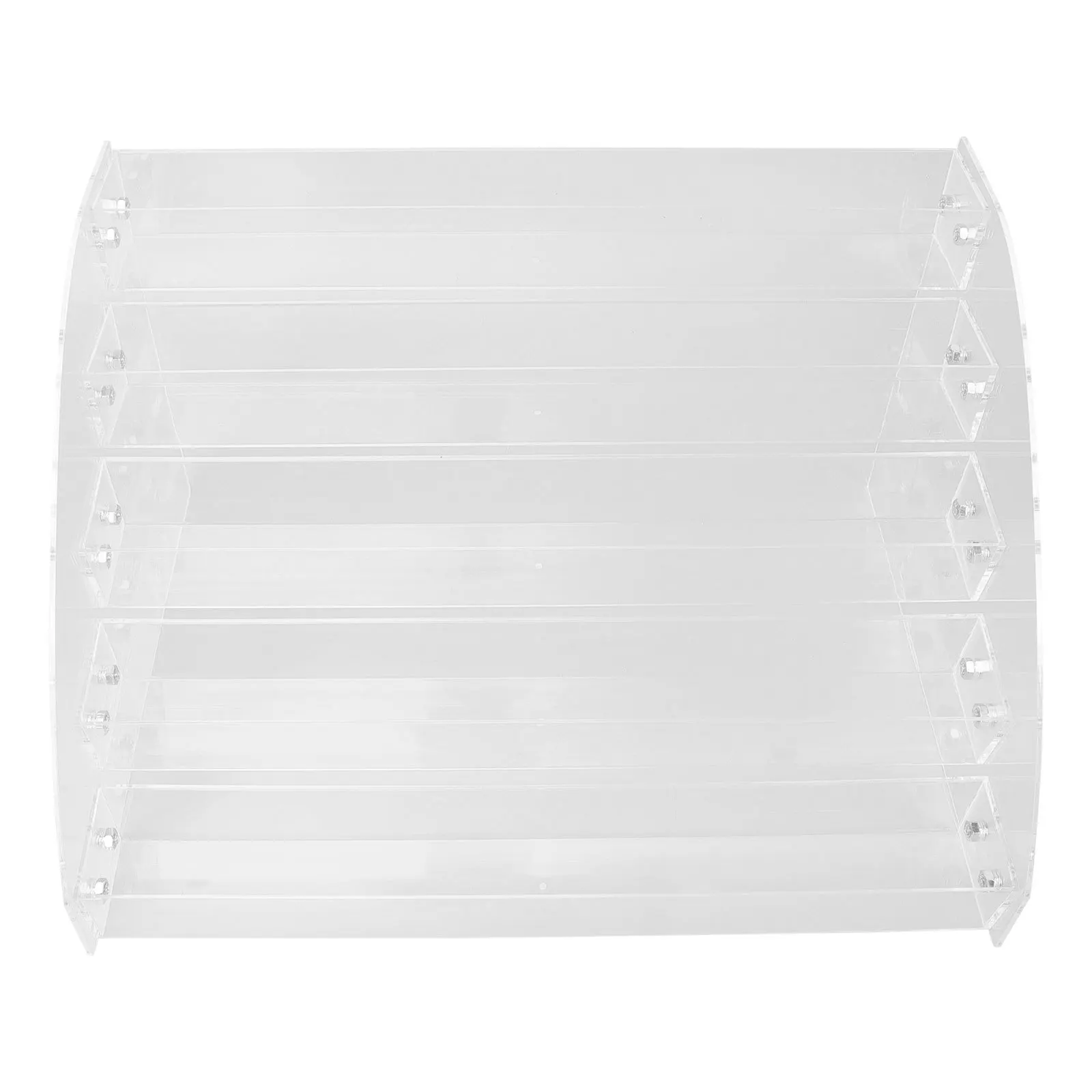 رف أكريليك أنيق منظم طلاء الأظافر عرض أحمر الشفاه متعدد الطبقات حامل تخزين مستحضرات التجميل رف أحمر الشفاه