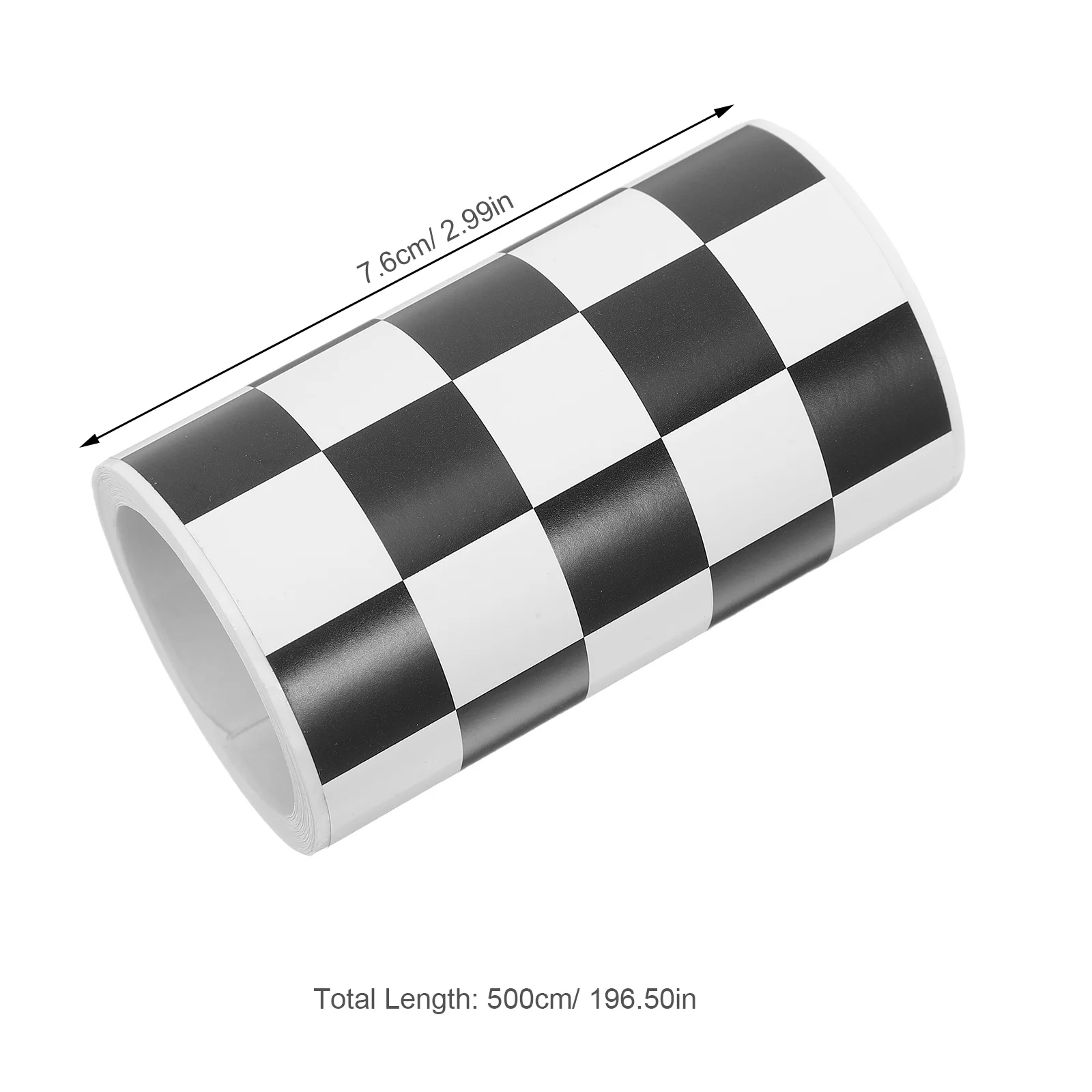 1 Roll Black White Checkered Border Stickers Peel Stick Bulletin Board Trim Classroom Wall Decals Decor - Teaching Supplies