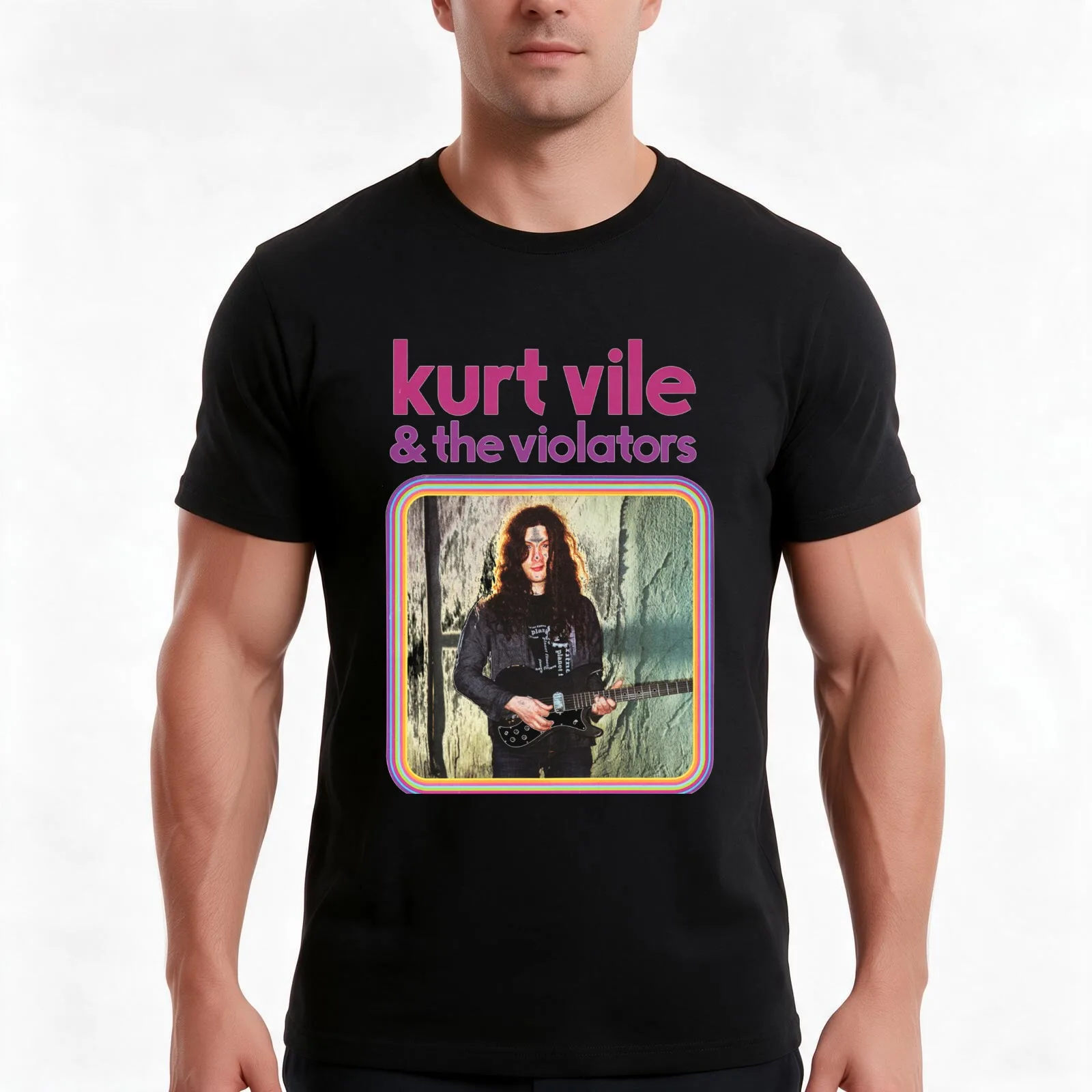 kurt vile & the violators summer tour 2019 T-Shirt Summer Casual Cotton Tee Oversized Streetwear Tops Vintage Graphic Print