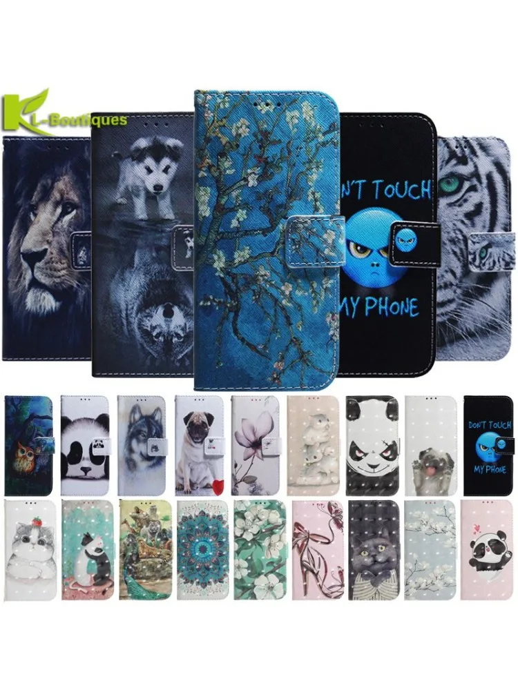 Pour Xiaomi Redmi A5 étui 173mm Animal portefeuille en cuir Coque de téléphone pour Xiomi Redmi A5 Flip Stand couverture RedmiA5 A 5 Coque Fundas