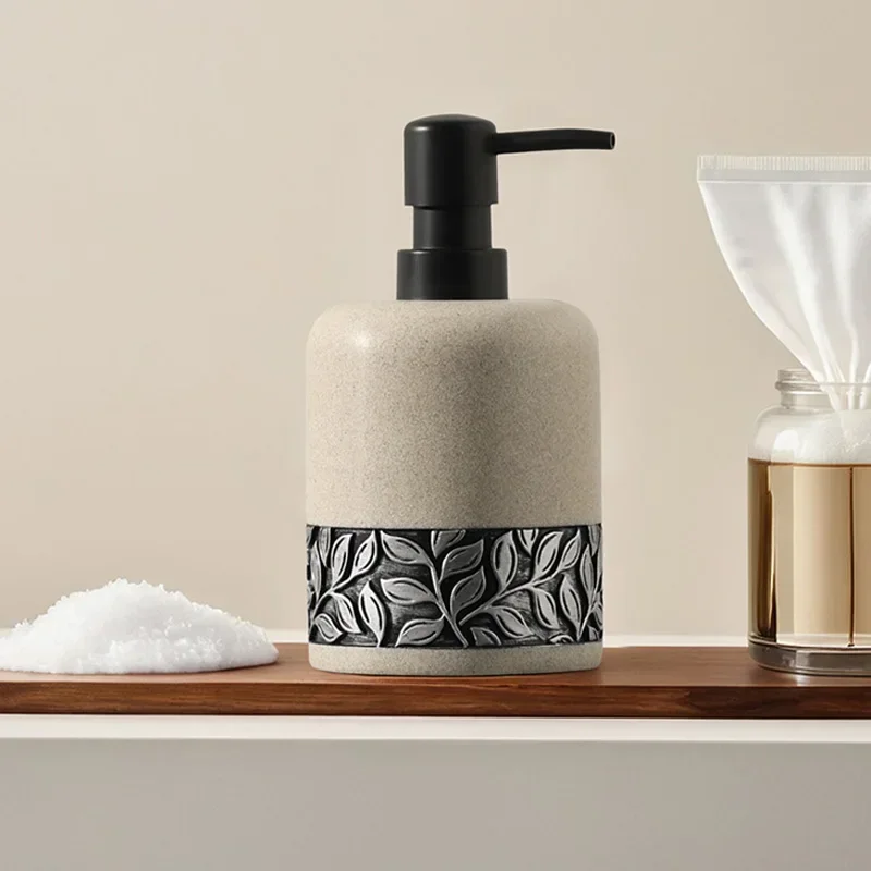 

Bathroom accessories 350ml Embossed lotion bottle Press bottle in hotel toilet Bathroom shower gel Shampoo separately bottled