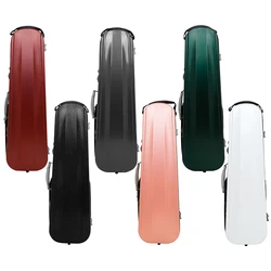 4/4 Violin Case Carbon Fiber Double Shoulder Lightweight Violin Box Compression Resistant Violin Storage Box String Accessories