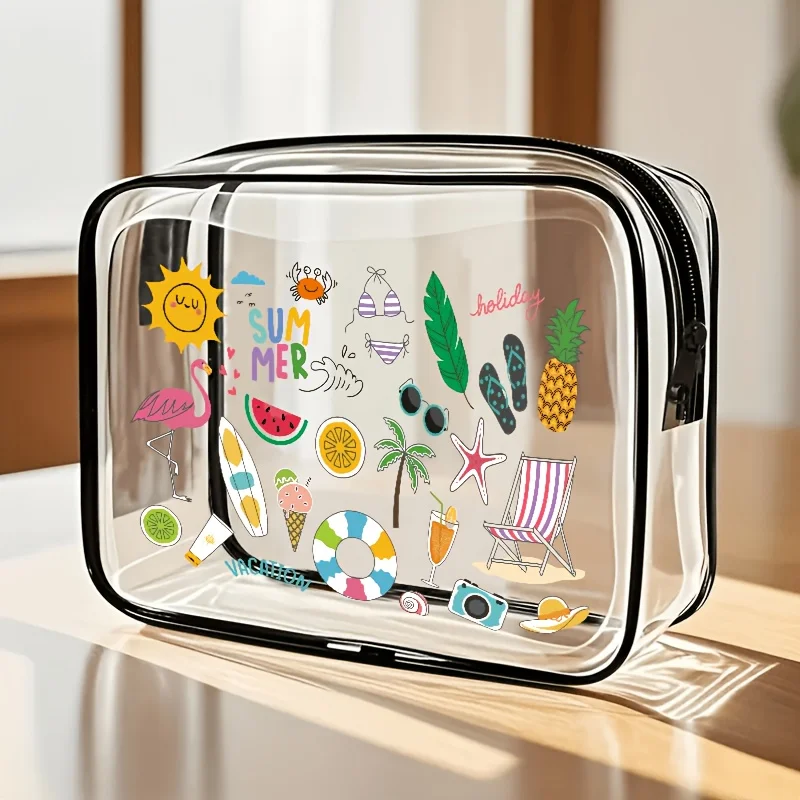 

Essential Summer Beach And Seaside Travel Items With CartoonThemed Design A Storage Bag For Bikinis Sunbathing And Swimming Esse