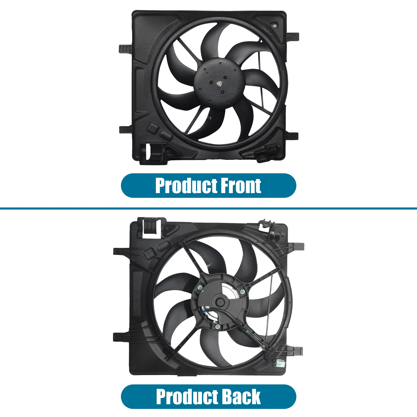 مجموعة مروحة تبريد الرادياتير لسيارة شيفروليه سبارك 2013-2015