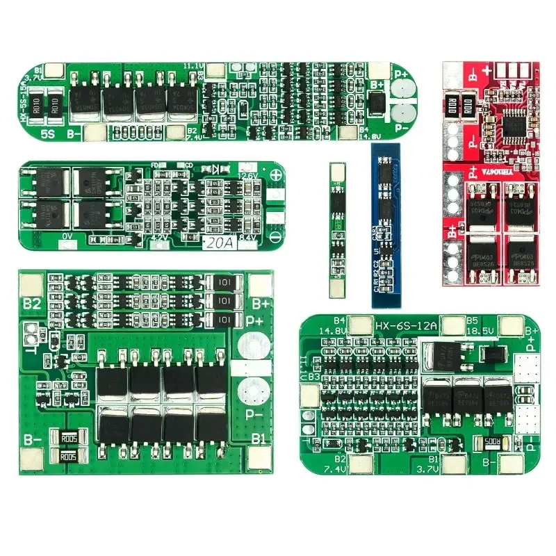 

1S 2S 3S 4S 5S 6S 3A 20A 30A Li-ion Lithium Battery 18650 Charger PCB BMS Protection Board For Drill Motor Lipo Cell Module