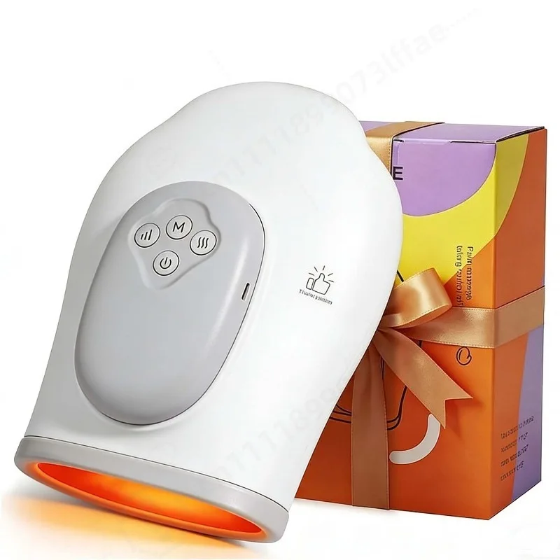 Heated Hand Massage Device Soft Airbag Kneading Massager For Palm Finger Joint Wrist Fatigue Relief Portable Spa Care Tool