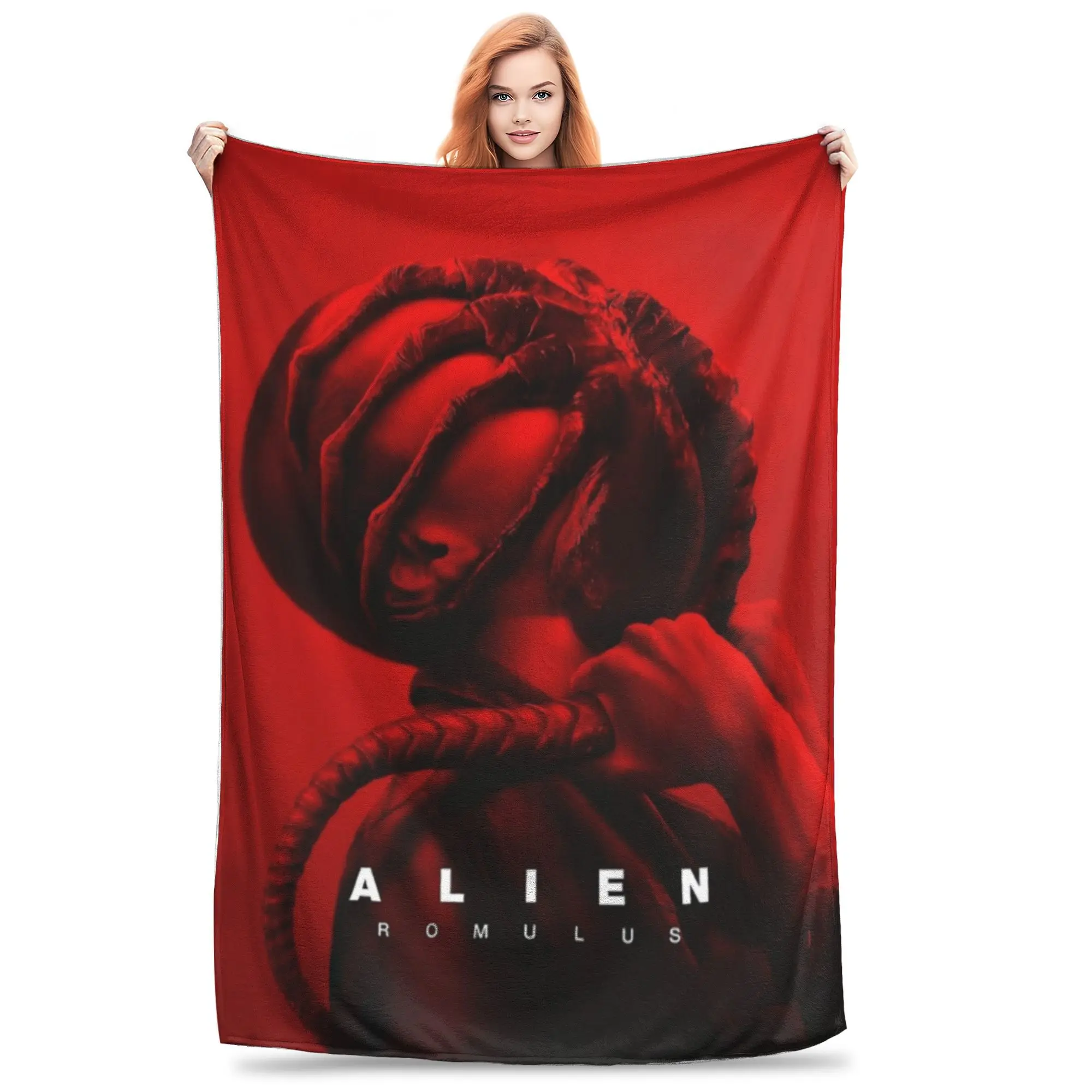 

Alien Romulus Movie Blanket Multi-size Super Soft and Warm Throw Blankets for Couch Sofa and Bed