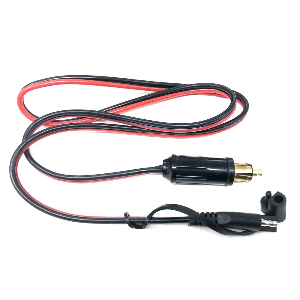 14AWG 90cm DIN Hella Powerlet Plug To SAE Adapter Connector for BMW Motorcycle with SAE Polarity Reverse Adapter Connectors