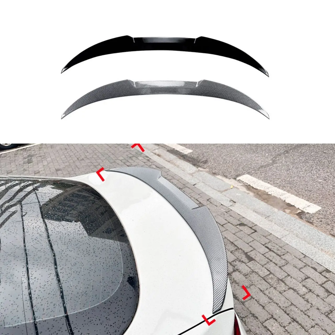 

Suitable for Applicable to the cross-border modification parts of the rear wing, top wing and fixed wing of the BMW 4 Series F36